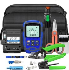 Fiber optic tool kit 10 in 1 FTTH tool set cold joint Fiber optic Termination Ki
