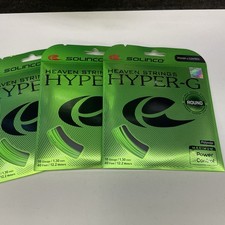 3 Pack Solinco Hyper-G Round Polyester 16g/1.30mm Green