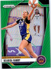 2024 Panini Prizm WNBA #19 Dearica Hamby Green Prizms