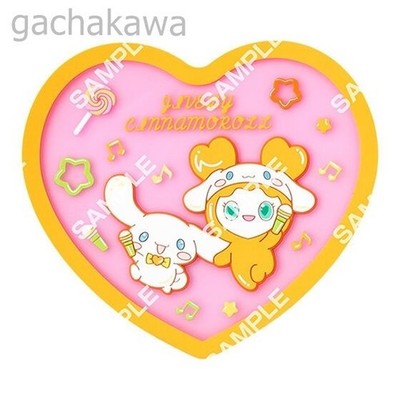 PSL TWICE LOVELYS × SANRIO CHARACTERS Clear Rubber Coaster Capsule