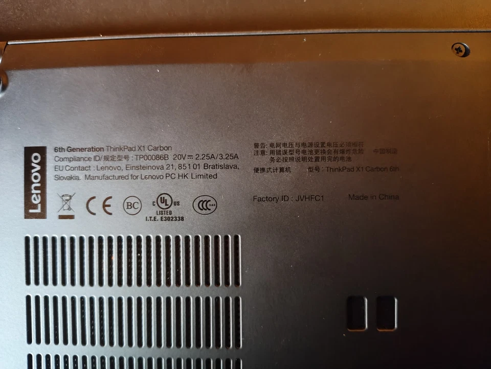 Lenovo ThinkPad X1 Carbon G6 · i5-8350U · 16GB · 500GB, photo 4 of 5