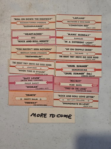 misc. B's  original jukebox strip