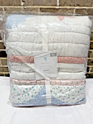 Pottery Barn kids ベッドカバー　キルト Pottery Barn Kids Dollhouse Wholecloth Quilt Full/Queen NWOT | eBay シーツ・カバー