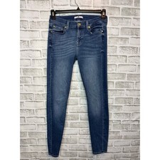 7 For All Mankind Mid Rise Dark Wash Cotton/Elastane Jeans Women's 29