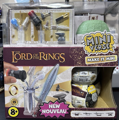 LORD OF THE RINGS MGA MINIVERSE MAKE IT MINI DISPLAY BOX w/ 11 UNOPENED