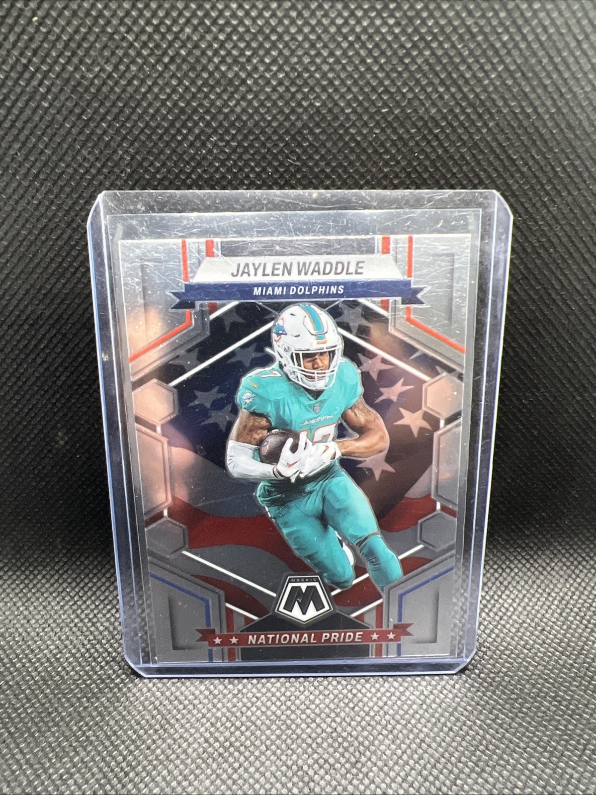 2023 Panini Mosaic - National Pride Jaylen Waddle #269 Silver Prizm