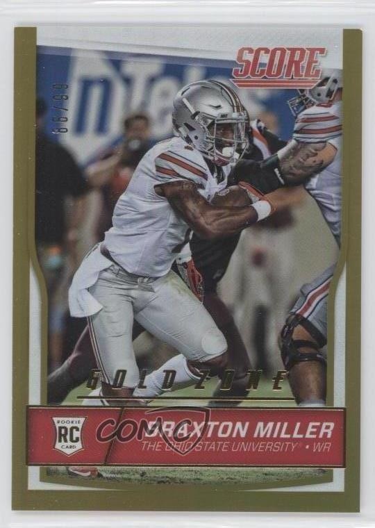 2016 Score Rookies Jumbo Gold Zone 85/99 Braxton Miller #371 Rookie RC 0f8