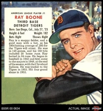 1955 Red Man #1 Ray Boone No Tab Tigers 4 - VG/EX