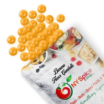 Gourmet Yellow Gumballs   Premium Bulk Banana Bubble Gum Candy Bright & Chewy