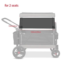 For Wonderfold W4 W2 Stroller Wagon Sunshade Net Breathable Mesh Cover