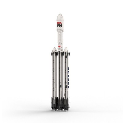 9-Type Super Heavy Launch Vehicle Rocket with Fairing 1797PCS MOC Gift