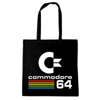 Logoshirt® Commodore | C64 | Logo | Baumwolltasche | Tote Bag | Mit Druck