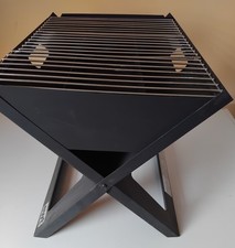 Holzkohlen Klapp-Grill, Partygrill, Campinggrill, schwarz