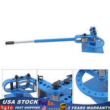 Premium Pipe Tube Bender 1''-3'' inch Manual Tube Bender w/ 7 Dies Tubing Metal