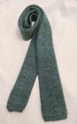 VTG Square Tip Flat End Wool Knit Hunter GRN Textured 48"