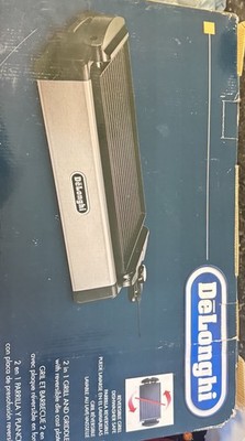 DeLonghi BGR50  2-in-1 Indoor Grill & Griddle *New in Box* *Unopened*