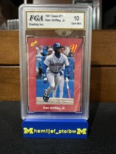 1991 Classic #T1 Ken Griffey Jr. Grade 10-Seattle Mariners