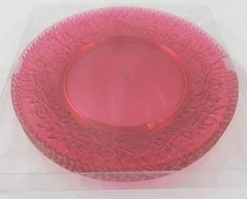 Ashland Summer Pink Plate Set of 4 New Outdoor Living