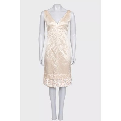 Louis Vuitton Beige Sleeveless Dress - Size 36/S