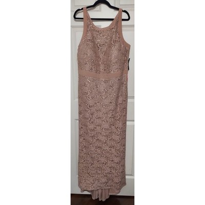 NightWay Sz 20W Sequin Rose-gold Maxi Sleeveless Ball Gown Bridesmaid Prom  NWT | eBay