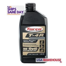 Torco TRCT671044CE, One T-4R Four Stroke Oil 10w 40-1-Liter Bottle Performance