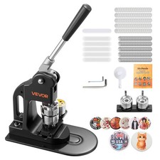 Button Maker Machine, 1.25 in, Pin Maker Machine with 500pcs Button Parts, Circl