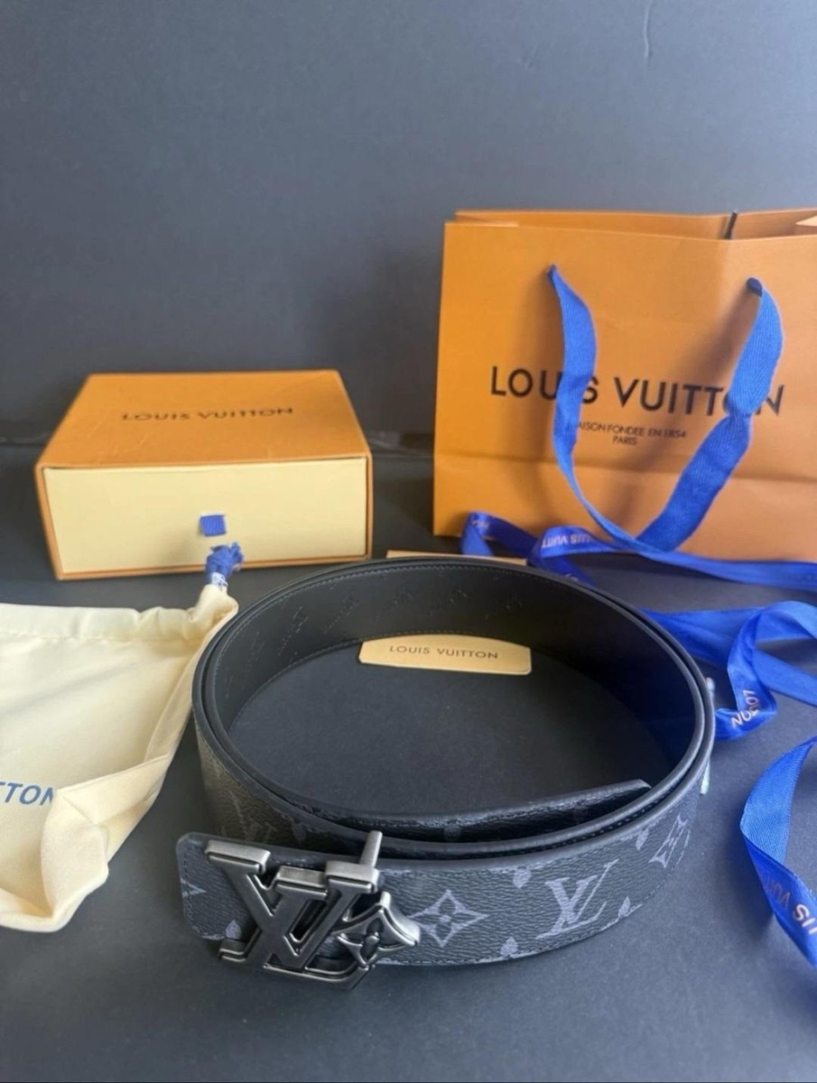 LOUIS VUITTON 黒 レザー ベルト M9043V louis-vuitton--