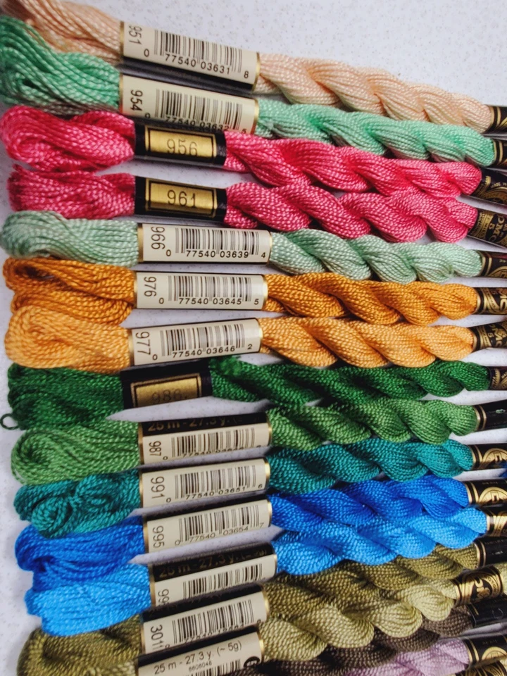 50 DMC Skeins #5 Perle Embroidery Floss Lot of 50 Different Colors X - Image 4 of 4