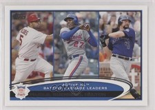 2012 Topps Active Leaders Albert Pujols Vladimir Guerrero Todd Helton HOF 04br