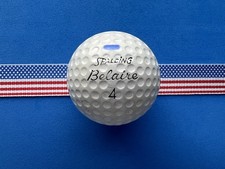 VINTAGE 1960s SPALDING BELAIRE VERY EARLY BLACK SCRIPT SIGNATURE 4 GOLF BALL