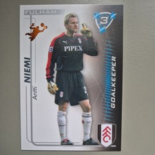 Antti Niemi Fulham Shoot Out Football Trading Card Aggiornamento 2005/06