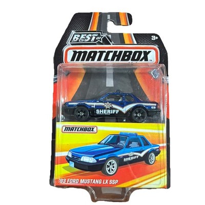 Matchbox Best Of Matchbox '93 Ford Mustang LX SSP Sheriff  Rubber tires FOX BODY