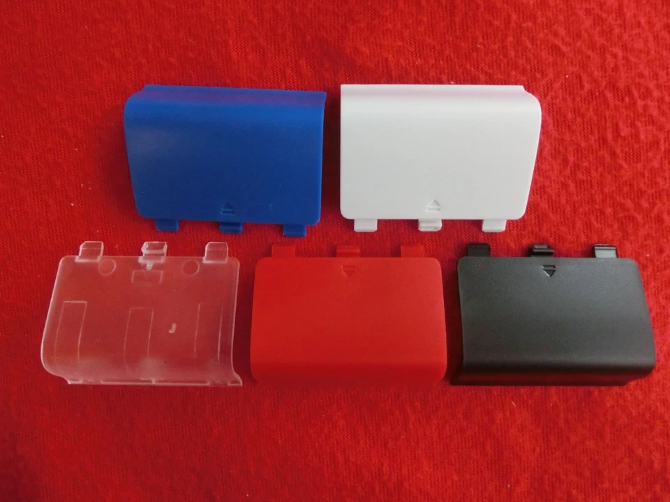MARKENLOS Batteriefachdeckel Akkuabdeckung f. XBOX One Controller Schwarz, Weiß, Rot, Blau