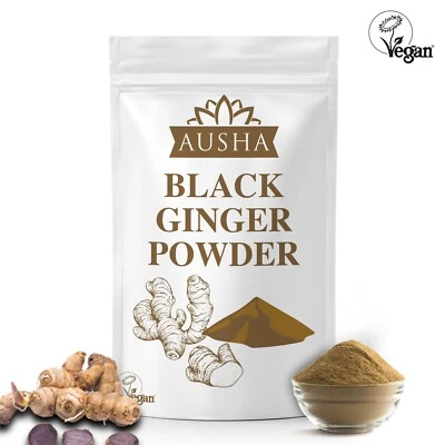 AUSHA Black Ginger Powder- 100g Kaempferia parviflora- Stamina, Energy, Immunity