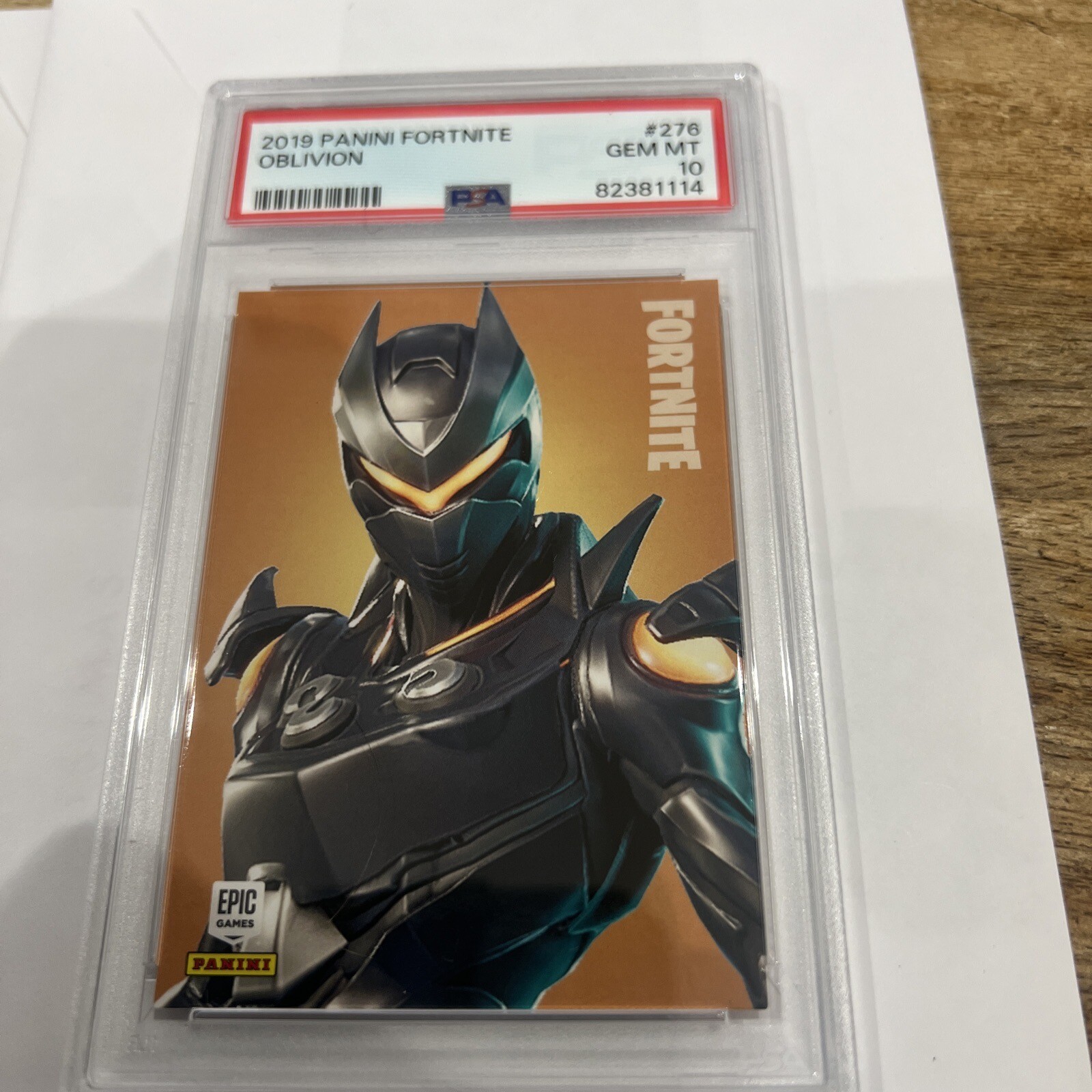 2019 Panini Fortnite Series 1 #276 Oblivion Legendary USA Print PSA 10