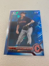 2022 Bowman Draft Sapphire JUSTIN CAMPBELL #BDC-113 1st Base Refractor 
