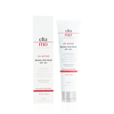 Elta MD UV Active Broad Specturm SPF50+ 85g 3oz EXP 10/2025 NEW FAST SHIP
