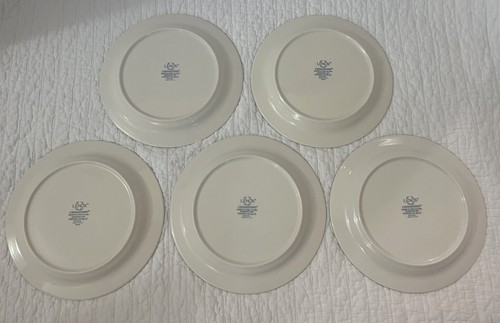 Set di 5 piatti per insalata Lenox "Poppies On Blue" 8 1/4" USA - Foto 2 di 3