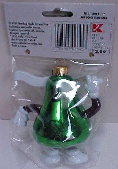 Hershey Kiss Christmas Ornament set New Sealed