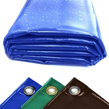 22mil Heavy Duty Tarp Cover PVC Boat Waterproof Canopy Tarpaulin Boat Cover Tent