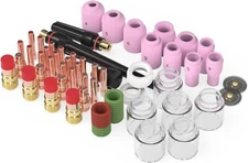 71Pcs TIG Welding Torch Stubby Gas Lens #12 Pyrex Glass Cup Kit For WP-17/18/26