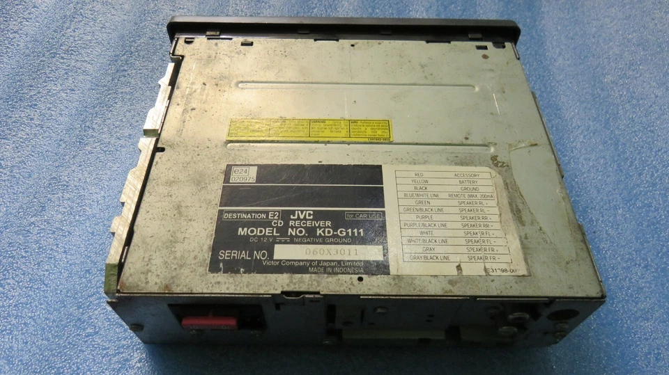 JVC - KD-G111 45Wx4 / Autoradio / CD Player / RDS / CD RECEIVER - Bild 4 von 4