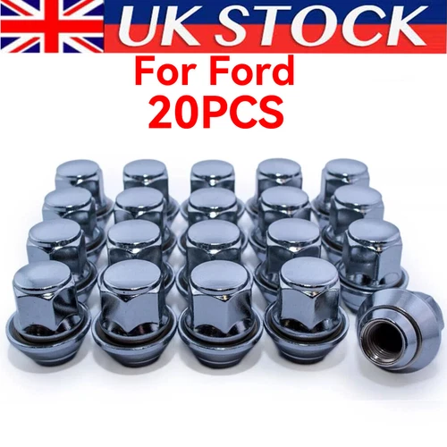 20 X Ford Wheel Nuts Alloy Fiesta Mk5 Mk6 Mk7 Mk8 M12 X 1.5 19mm OEM Style UK - Picture 1 of 6
