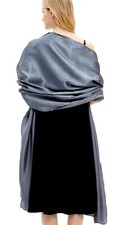 Shawls and Wraps for Women Evening Dresses Satin Scarf Extra Long Wedding Bri...