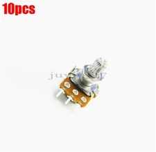 10Pcs Rotary Taper L 250K Ohm B250K Knurled Shaft Linear Potentiometer New Ic ry
