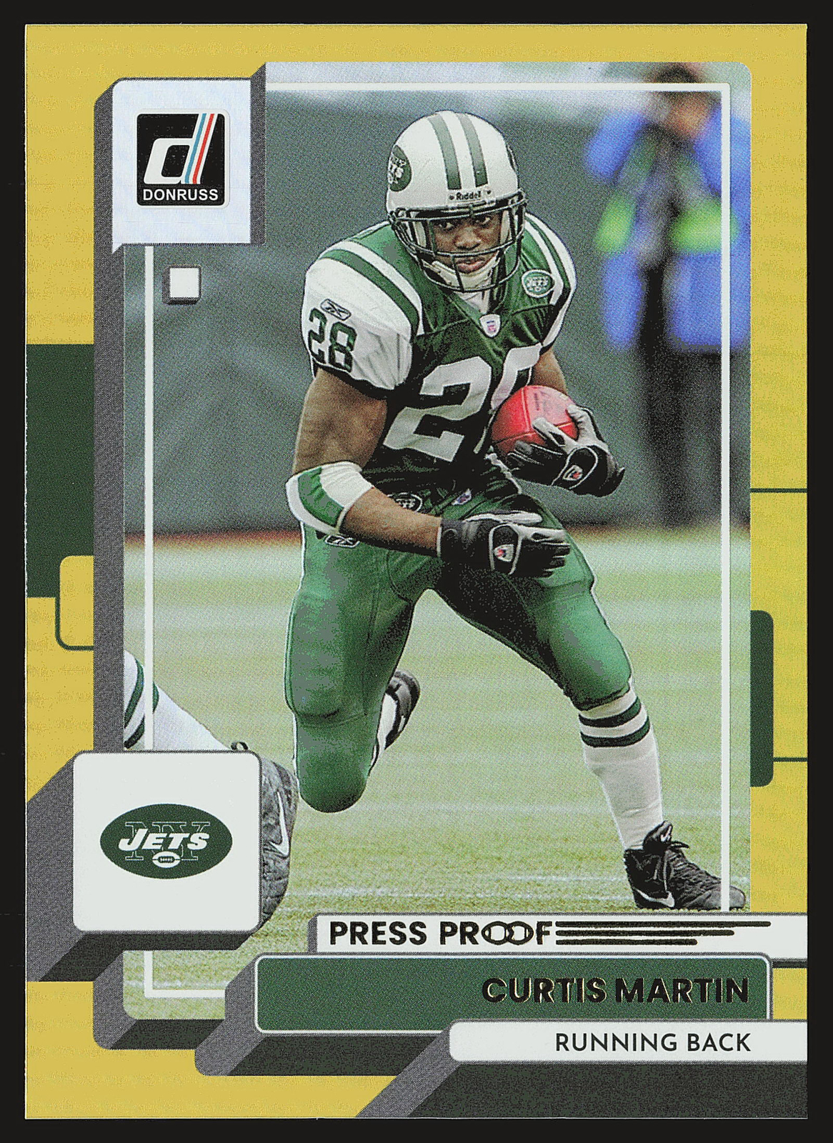 2022 Donruss #147 Curtis Martin Gold Premium Press Proof