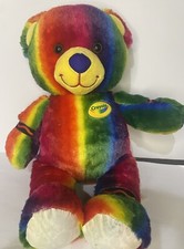 Build A Bear Colorful Crayola Bear Rainbow Striped BAB 2021