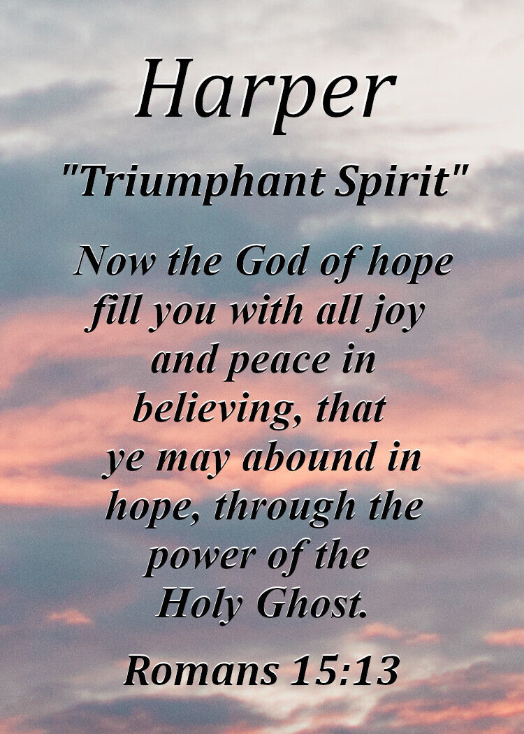 Name Meaning of Harper