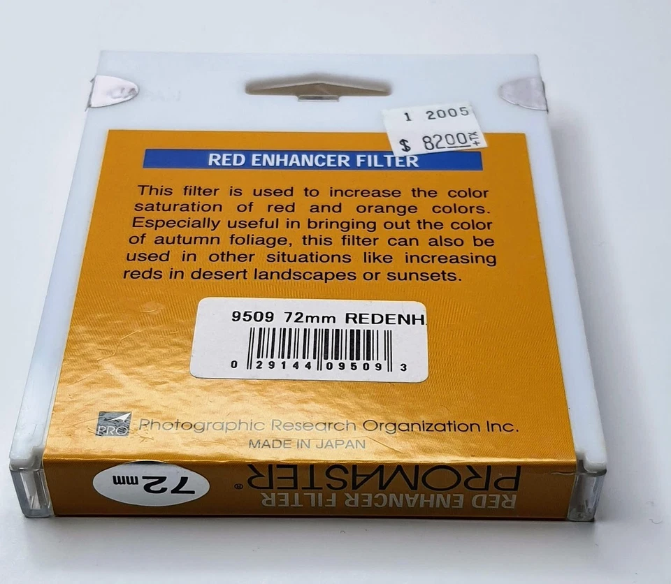 Pro 72mm Special Effect Red Enhancer Glass Lens Filter Enhancement Enhancing New - Image 3 of 4