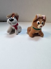 Vintage Disney Oliver the Cat Dodger The Dog McDonald Plush Toy 1988